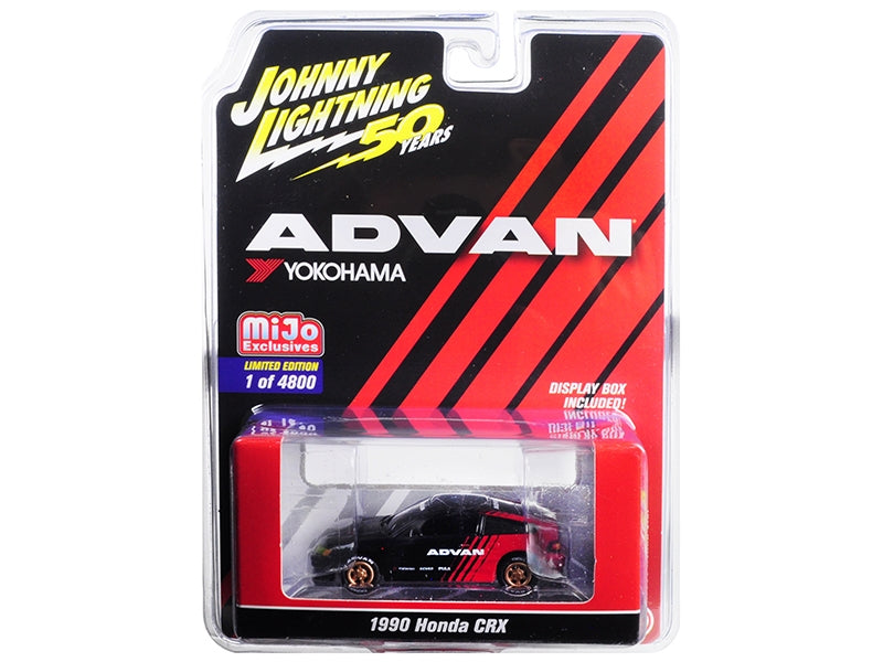 1990 Honda CRX "ADVAN Yokohama" "Johnny Lightning 50th Anniversary" Limited Edition to 4800 pieces Worldwide 1/64 Diecast Model Car by Johnny Lightning Johnny Lightning