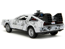 Load image into Gallery viewer, DMC DeLorean Time Machine Brushed Metal (Frost Version) &quot;Back to the Future&quot; (1985) Movie &quot;Hollywood Rides&quot; Series 1/32 Diecast Model Car by Jada Jada
