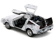 Load image into Gallery viewer, DMC DeLorean Time Machine Brushed Metal (Frost Version) &quot;Back to the Future&quot; (1985) Movie &quot;Hollywood Rides&quot; Series 1/32 Diecast Model Car by Jada Jada
