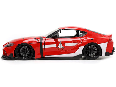 2020 Toyota Supra Red with Graphics and Miriya Sterling Diecast Figurine 