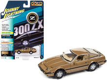 Load image into Gallery viewer, 1984 Nissan 300ZX Aspen Gold Metallic with Black Stripes &quot;Classic Gold Collection&quot; Series Limited Edition to 12480 pieces Worldwide 1/64 Diecast Model Car by Johnny Lightning Johnny Lightning
