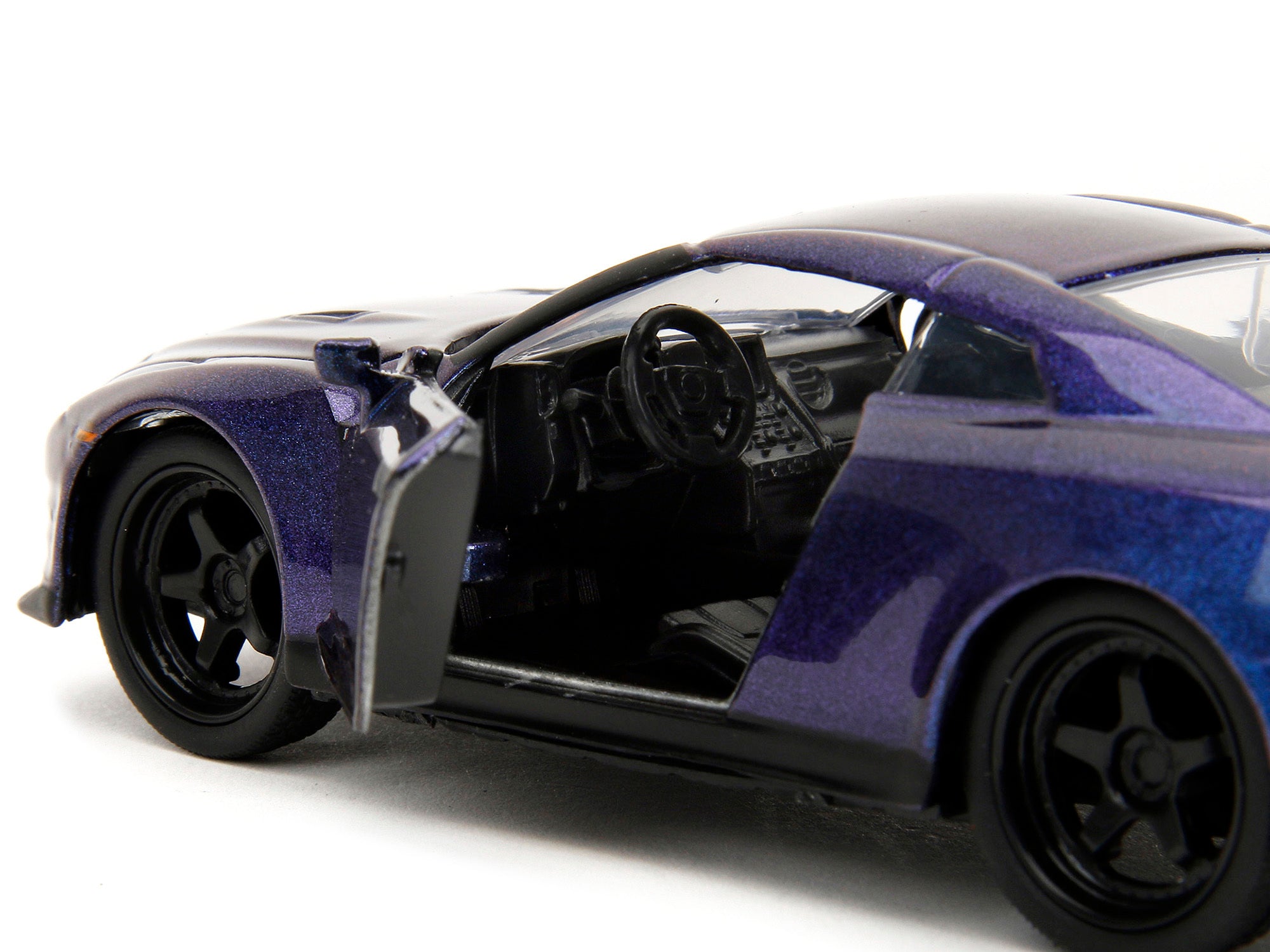 2009 Nissan GT-R (R35) Purple Metallic "Pink Slips" Series 1/32 Diecast Model Car by Jada Jada