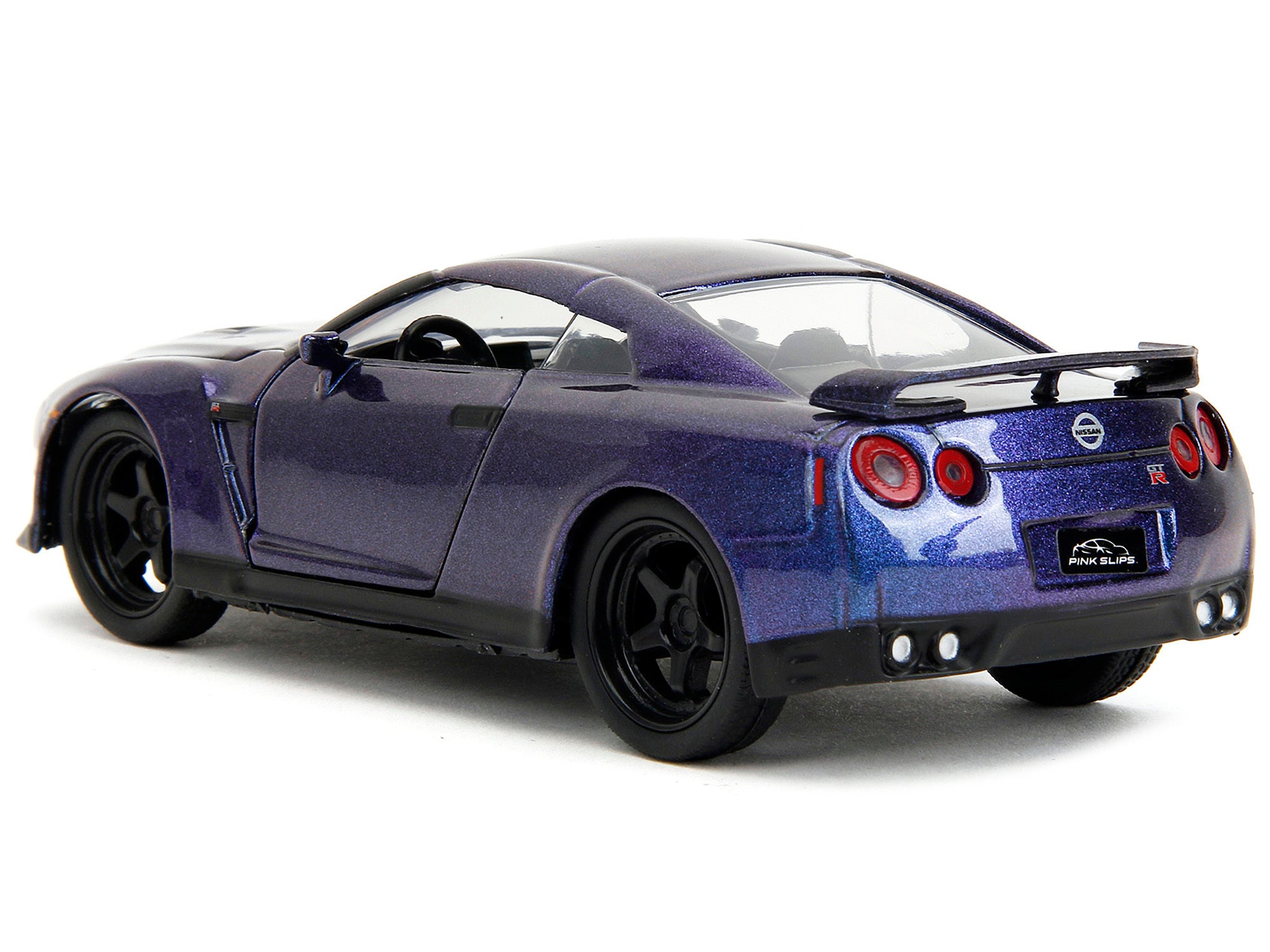 2009 Nissan GT-R (R35) Purple Metallic "Pink Slips" Series 1/32 Diecast Model Car by Jada Jada