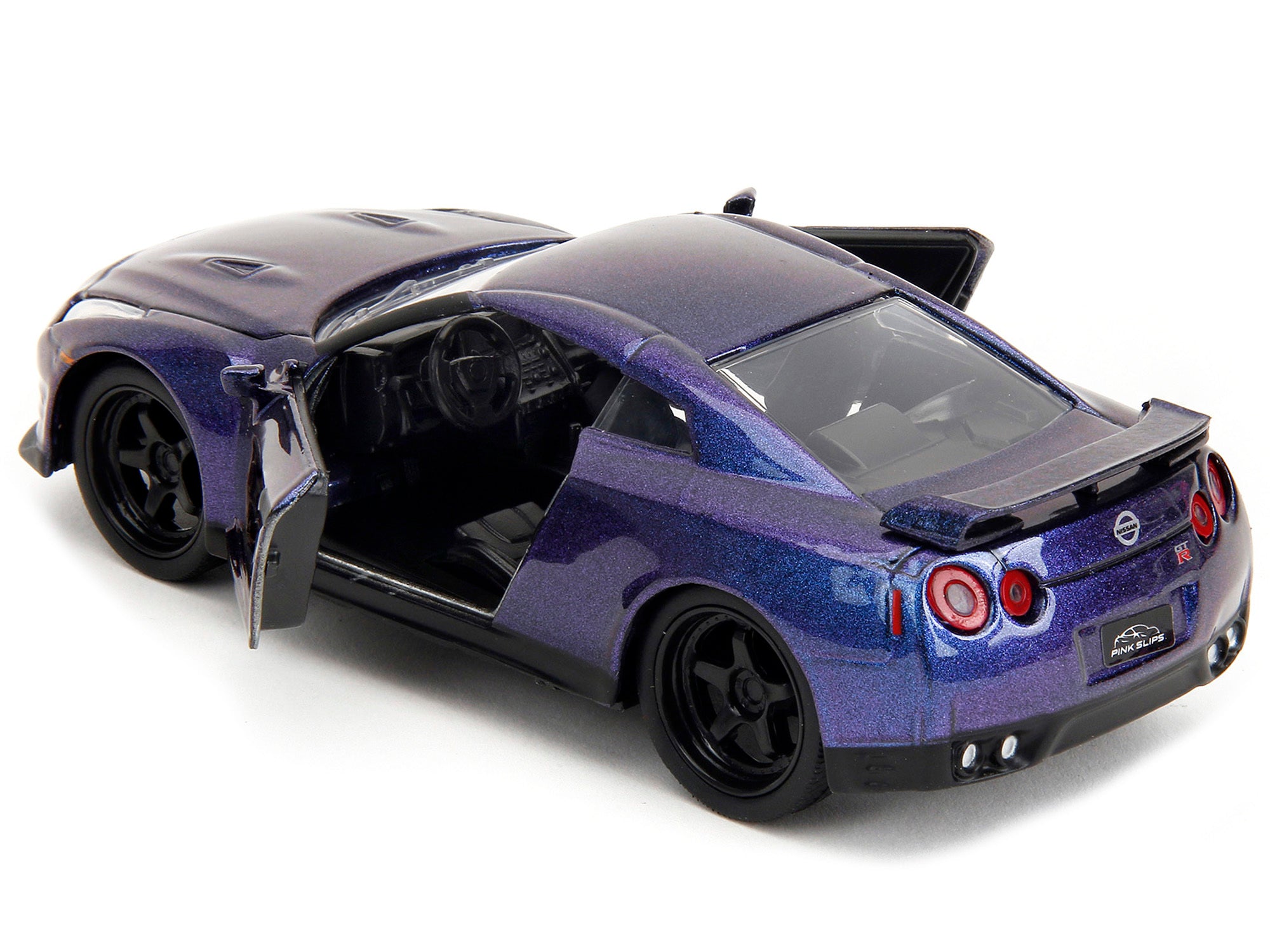 2009 Nissan GT-R (R35) Purple Metallic "Pink Slips" Series 1/32 Diecast Model Car by Jada Jada