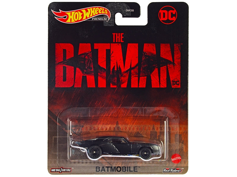 Batmobile Matt Black "The Batman" (2022) Movie "DC Comics" Diecast Model Car by Hot Wheels Hotwheels