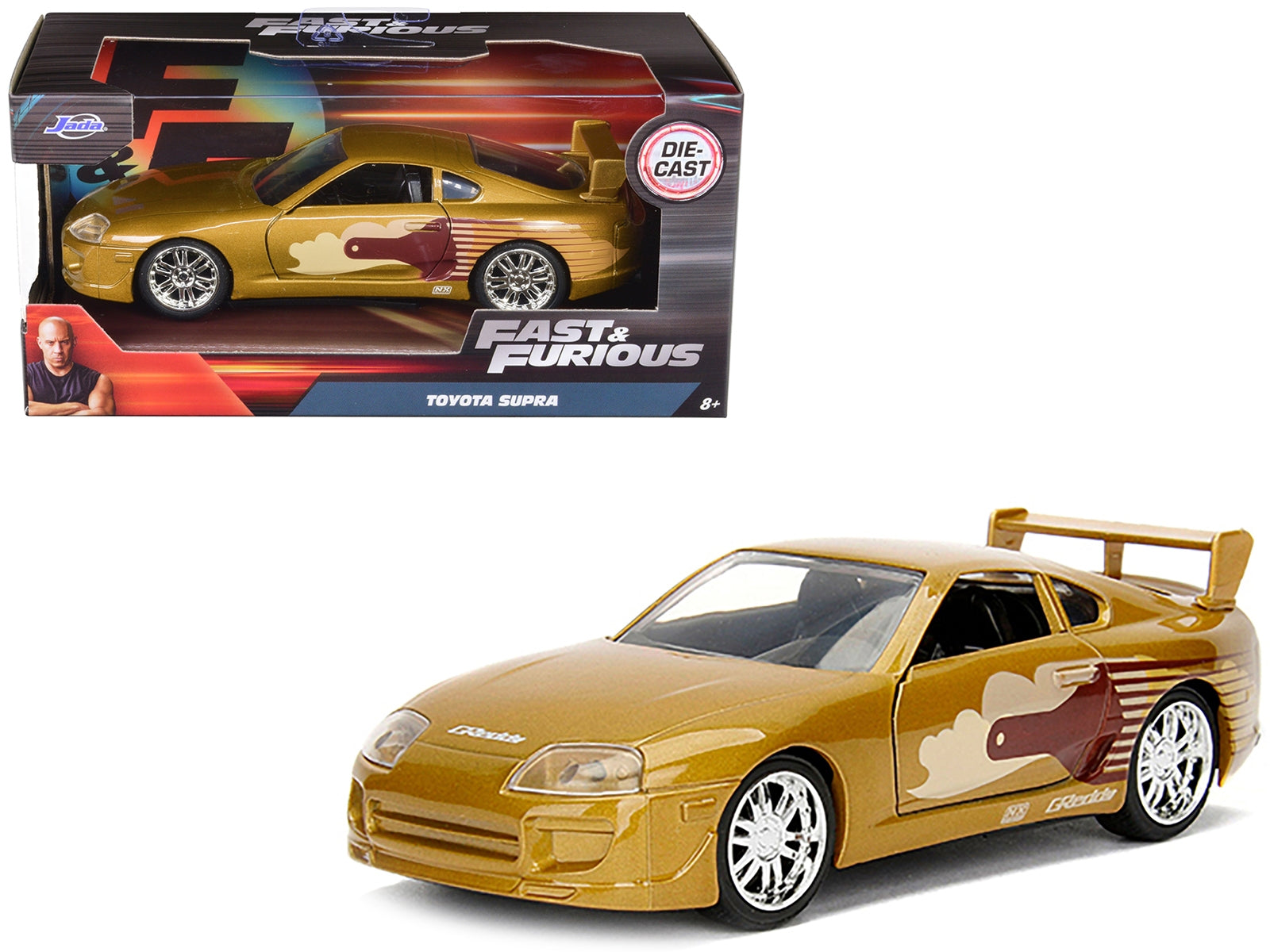 Slap Jack's Toyota Supra Gold "Fast & Furious" Movie 1/32 Diecast Model Car by Jada Jada