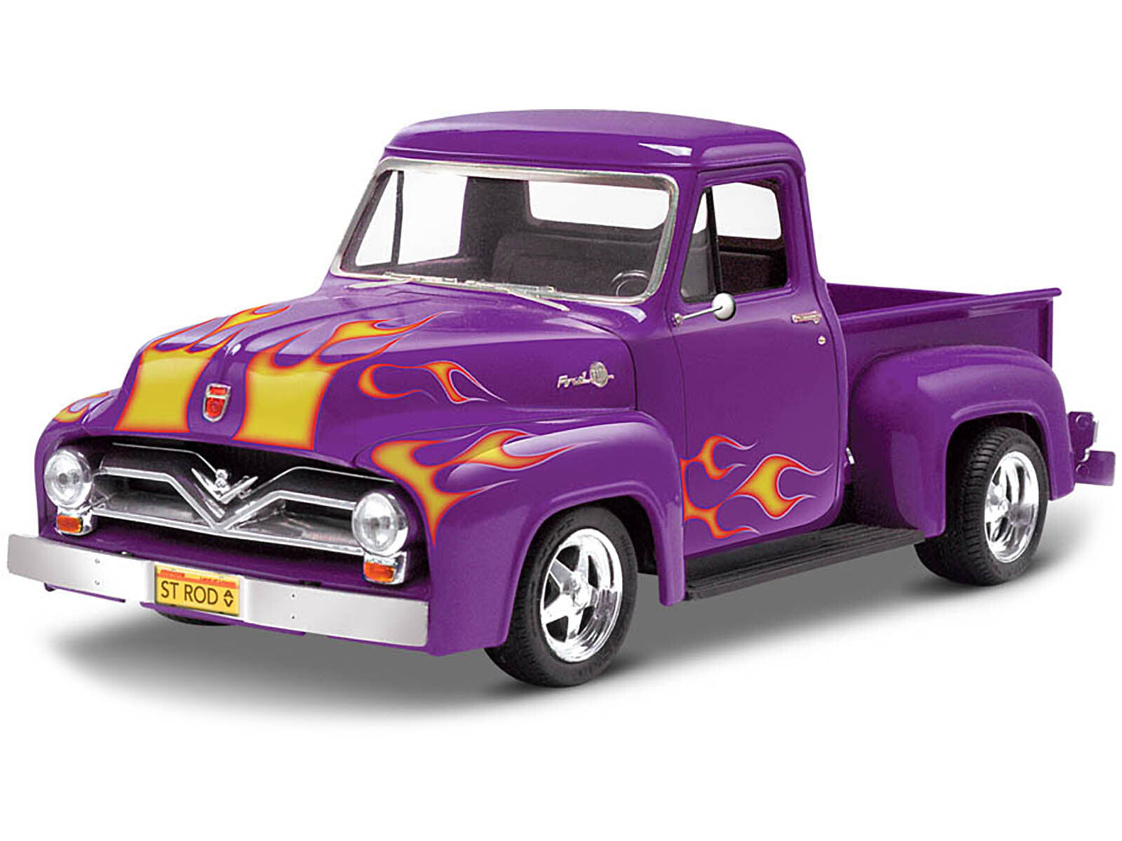 Level 4 Model Kit 1955 Ford F-100 Street Rod Pickup Truck "Classic Cruiser" 1/24 Scale Model by Revell Revell