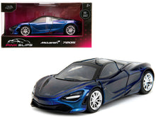 Load image into Gallery viewer, McLaren 720S Blue Metallic with Black Top &quot;Pink Slips&quot; Series 1/32 Diecast Model Car by Jada Jada
