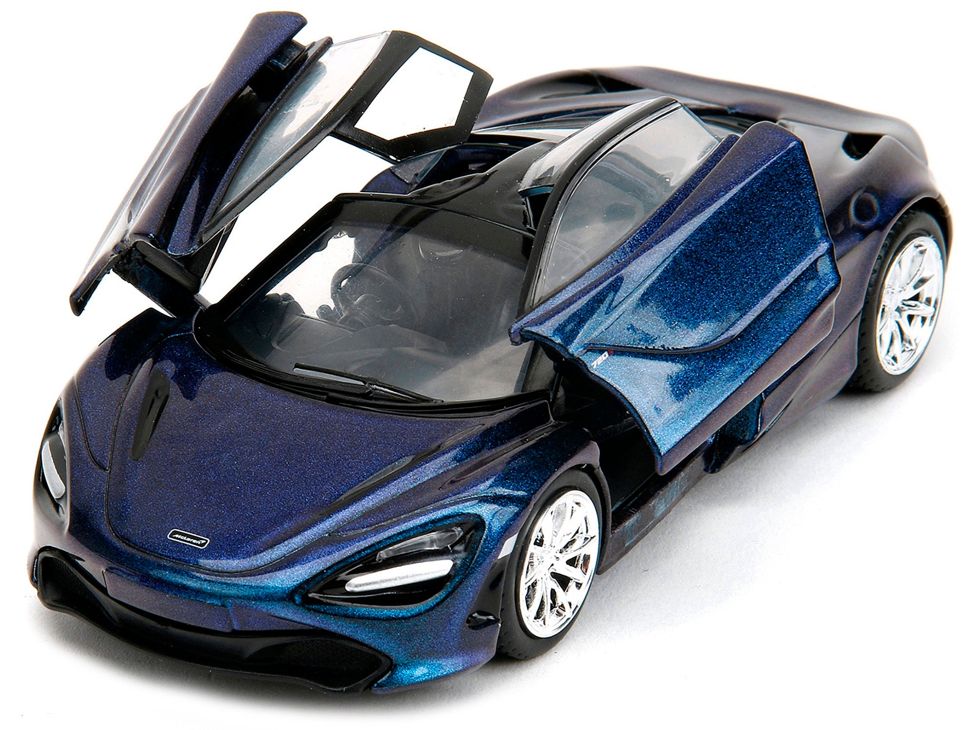 McLaren 720S Blue Metallic with Black Top "Pink Slips" Series 1/32 Diecast Model Car by Jada Jada