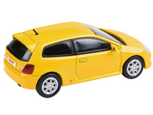 Load image into Gallery viewer, 2001 Honda Civic Type R EP3 Sunlight Yellow 1/64 Diecast Model Car by Paragon Models Paragon
