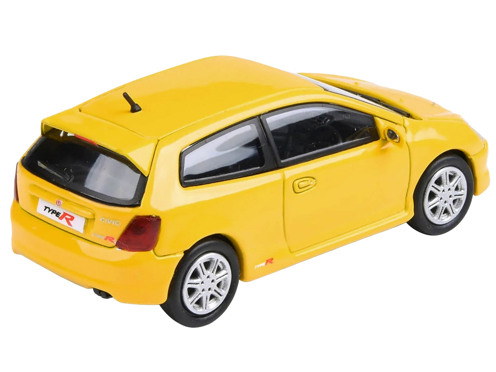 2001 Honda Civic Type R EP3 Sunlight Yellow 1/64 Diecast Model Car by Paragon Models Paragon