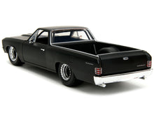 Load image into Gallery viewer, 1967 Chevrolet El Camino Matt Black &quot;Fast &amp; Furious&quot; Series 1/24 Diecast Model Car by Jada Jada
