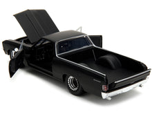 Load image into Gallery viewer, 1967 Chevrolet El Camino Matt Black &quot;Fast &amp; Furious&quot; Series 1/24 Diecast Model Car by Jada Jada
