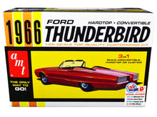 Load image into Gallery viewer, Skill 2 Model Kit 1966 Ford Thunderbird Hardtop/Convertible 3-in-1 Kit 1/25 Scale Model by AMT AMT
