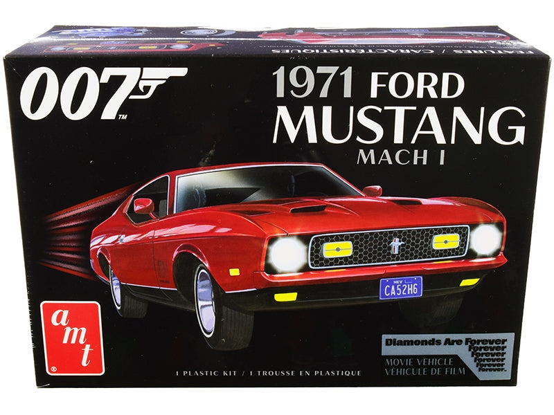 Skill 2 Model Kit 1971 Ford Mustang Mach 1 (James Bond 007) "Diamonds are Forever" (1971) Movie 1/25 Scale Model by AMT AMT