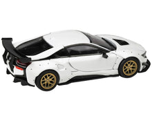 Load image into Gallery viewer, BMW i8 Liberty Walk White with Gold Wheels 1/64 Diecast Model Car by Paragon Models Paragon
