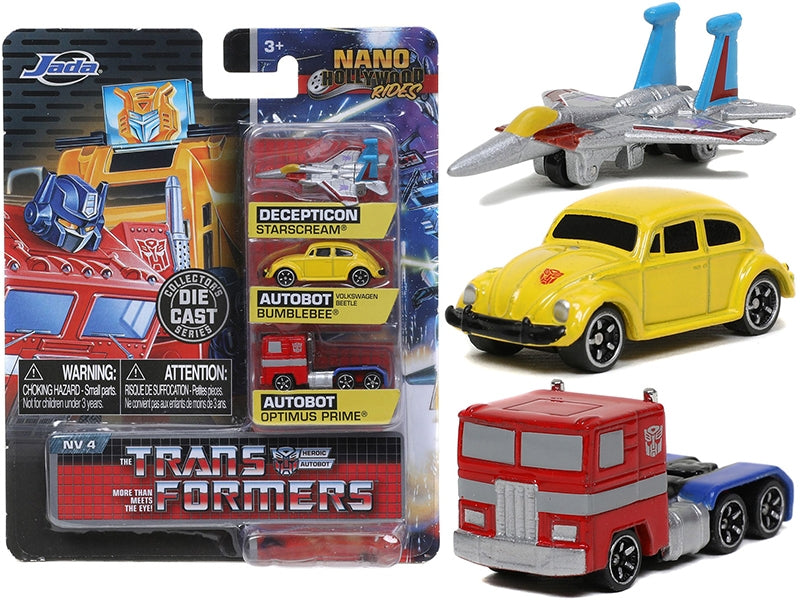 "Transformers" 3 piece Set Release 2 "Nano Hollywood Rides" Diecast Models by Jada Jada