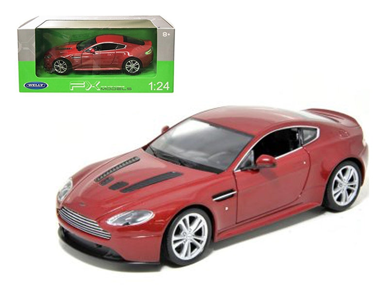 2010 Aston Martin V12 Vantage Red 1/24 Diecast Model Car by Welly Welly