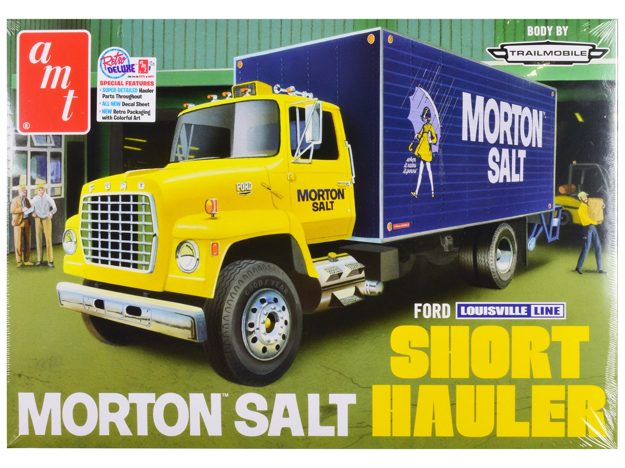 Skill 3 Model Kit Ford Louisville Line Short Hauler "Morton Salt" 1/25 Scale Model by AMT AMT