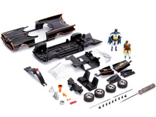 Load image into Gallery viewer, Model Kit Classic Batmobile Black with Batman Diecast Figure &quot;Batman&quot; (1966-1968) TV Series &quot;Build N&#39; Collect&quot; 1/24 Diecast Model Car by Jada Jada
