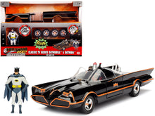 Load image into Gallery viewer, Model Kit Classic Batmobile Black with Batman Diecast Figure &quot;Batman&quot; (1966-1968) TV Series &quot;Build N&#39; Collect&quot; 1/24 Diecast Model Car by Jada Jada
