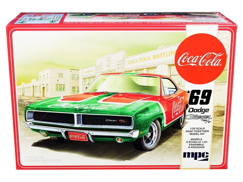 Skill 3 Snap Model Kit 1969 Dodge Charger RT "Coca-Cola" 1/25 Scale Model by MPC MPC