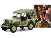 Load image into Gallery viewer, 1945 Willys MB Jeep Light Green &quot;U.S. Army&quot; &quot;Norman Rockwell&quot; Series 5 1/64 Diecast Model Car by Greenlight Greenlight
