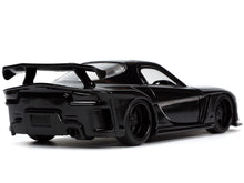 Load image into Gallery viewer, 1995 Mazda RX-7 RHD (Right Hand Drive) Black and Black Panther Diecast Figure &quot;The Avengers&quot; &quot;Hollywood Rides&quot; Series 1/32 Diecast Model Car by Jada Jada
