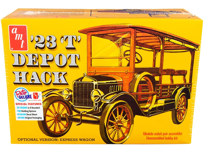 Skill 2 Model Kit 1923 Ford T Depot Hack 2-in-1 Kit 1/25 Scale Model by AMT AMT