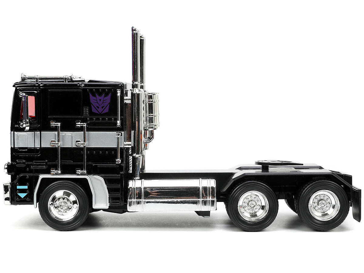 Decepticon Nemesis Prime with Robot on Chassis "Transformers" TV Series "Hollywood Rides" Series 1/24 Diecast Model by Jada Jada