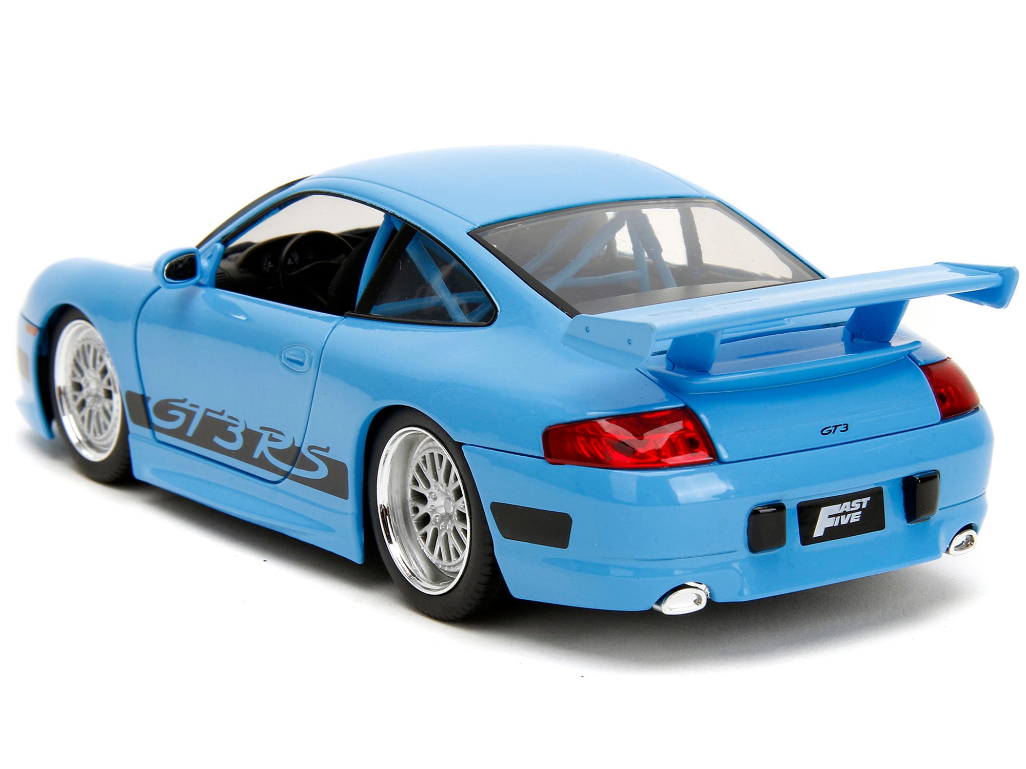 Porsche 911 GT3 RS Light Blue with Black Accents "Fast & Furious" Movie 1/24 Diecast Model Car by Jada Jada