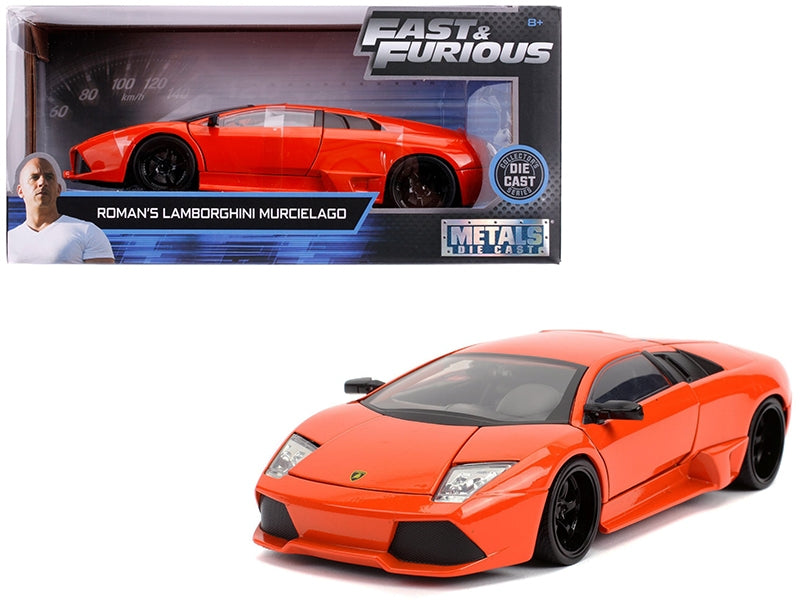 Roman's Lamborghini Murcielago Orange "Fast & Furious" Movie 1/24 Diecast Model Car by Jada Jada