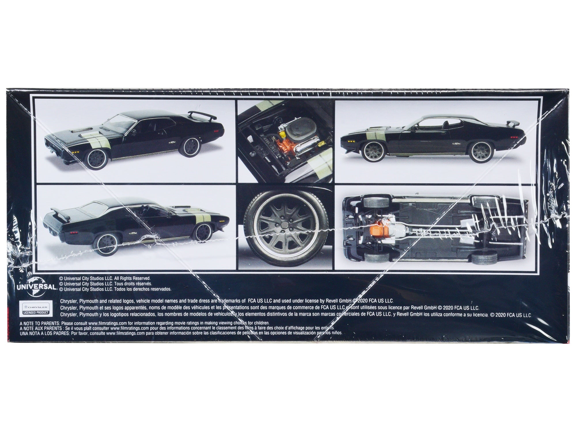 Level 4 Model Kit Dom's 1971 Plymouth GTX "Fast & Furious" 1/24 Scale Model by Revell Revell