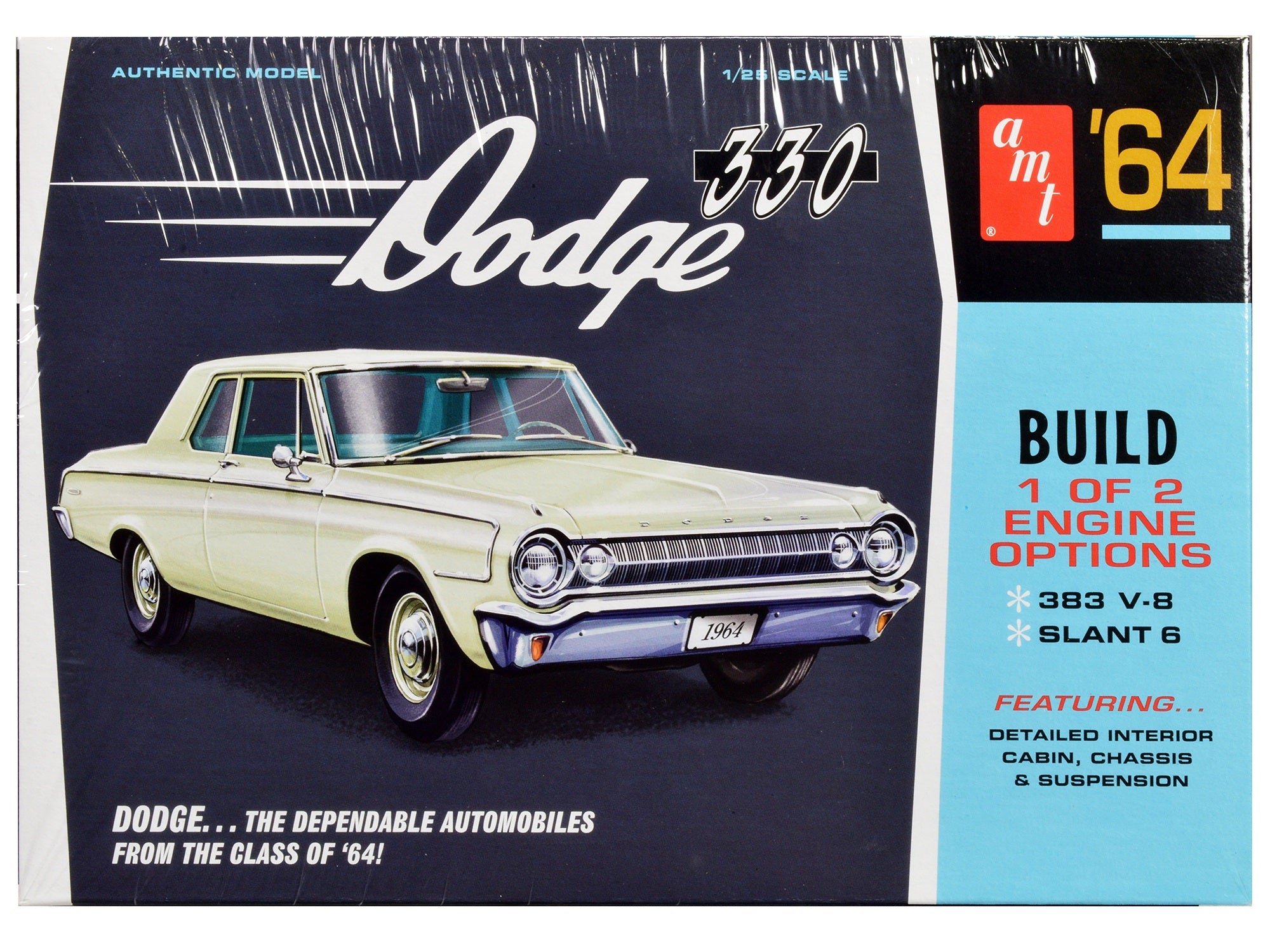 Skill 2 Model Kit 1964 Dodge 330 1/25 Scale Model by AMT AMT