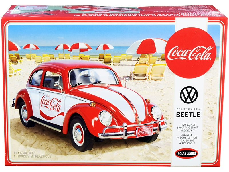 Skill 3 Snap Model Kit Volkswagen Beetle "Coca-Cola" 1/25 Scale Model by Polar Lights Polar Lights