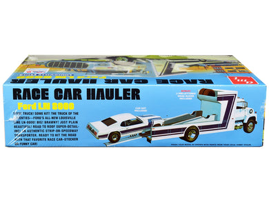 Skill 3 Model Kit Ford LN 8000 Race Car Hauler Louisville Line 1/25 Scale Model by AMT AMT