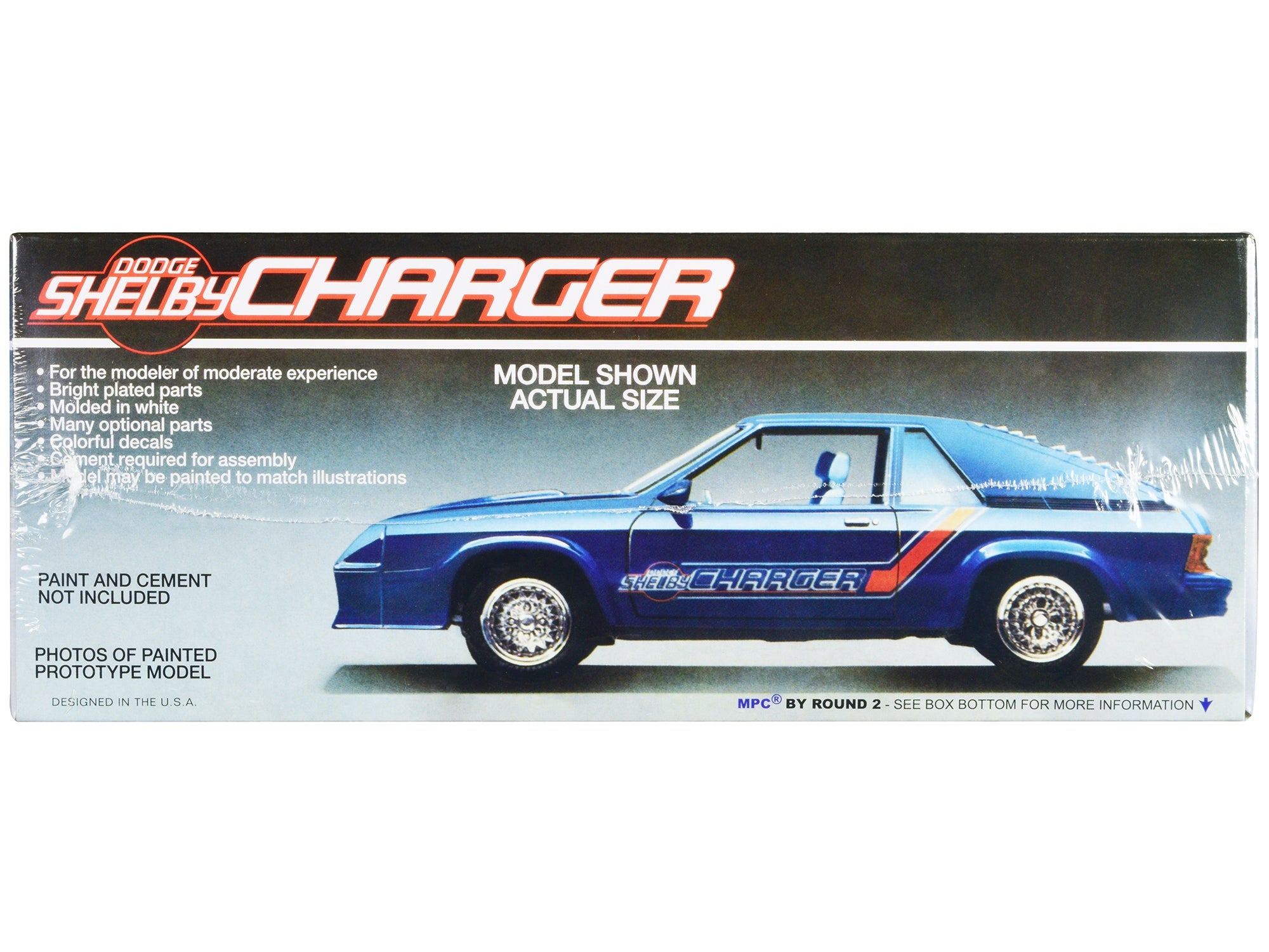 Skill 2 Model Kit 1986 Dodge Shelby Charger 1/25 Scale Model by MPC MPC