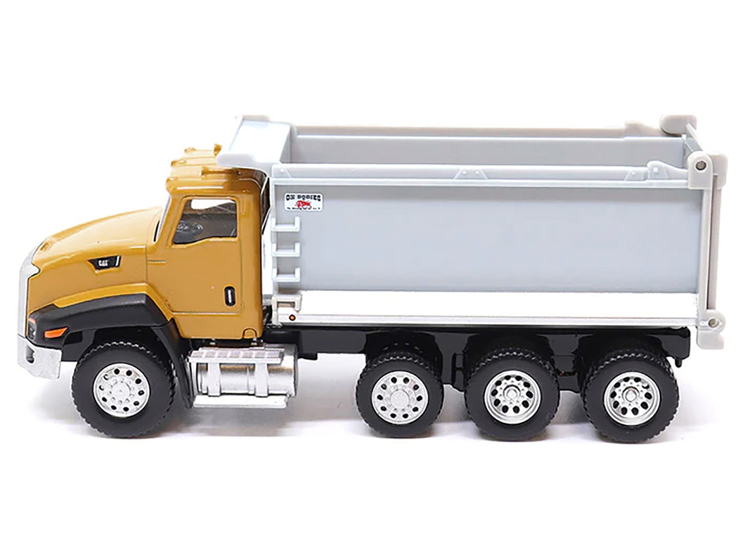 CAT Caterpillar CT660 Dump Truck Yellow and Gray 1/64 Diecast Model by Diecast Masters Diecast Masters