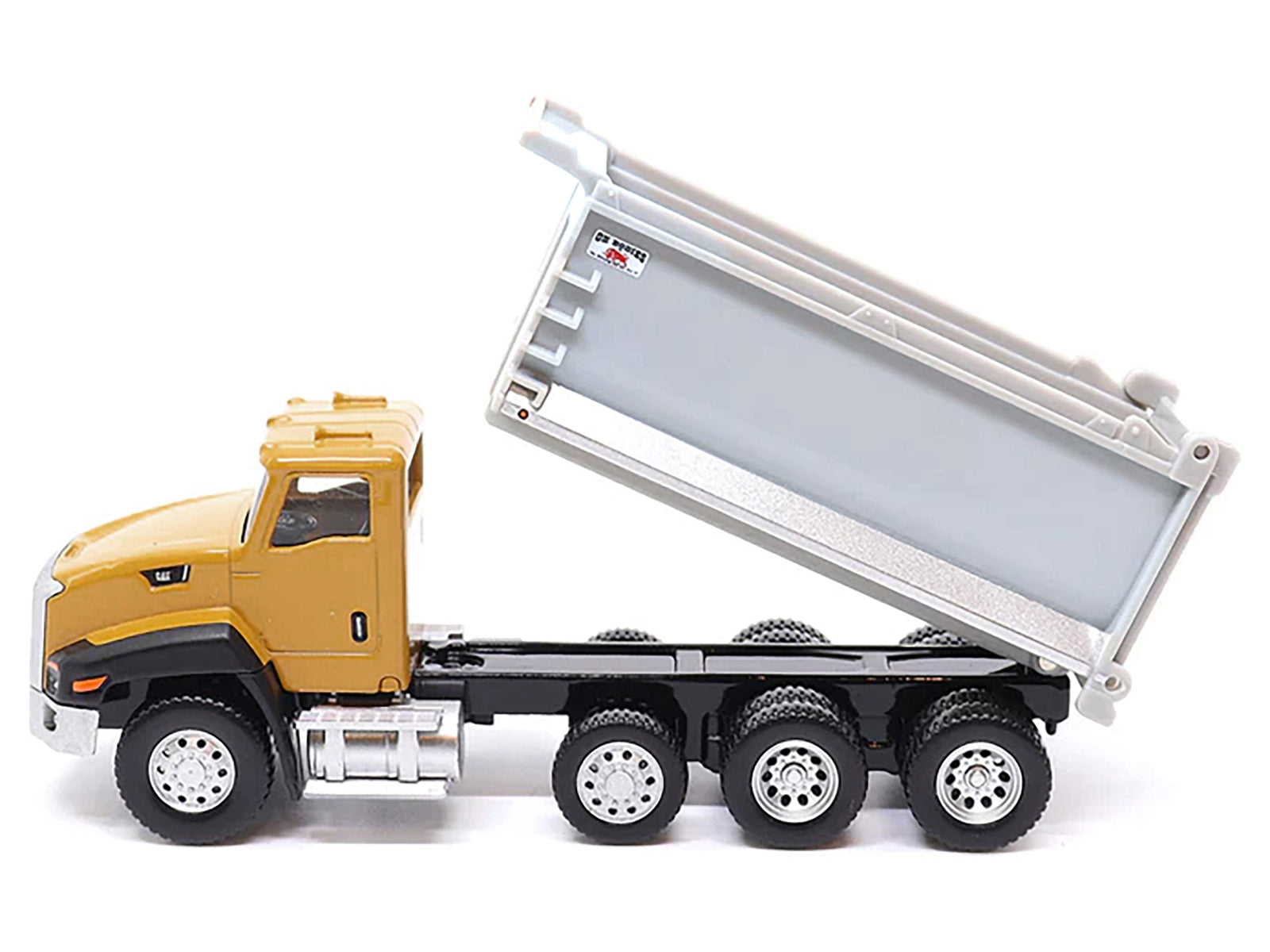 CAT Caterpillar CT660 Dump Truck Yellow and Gray 1/64 Diecast Model by Diecast Masters Diecast Masters