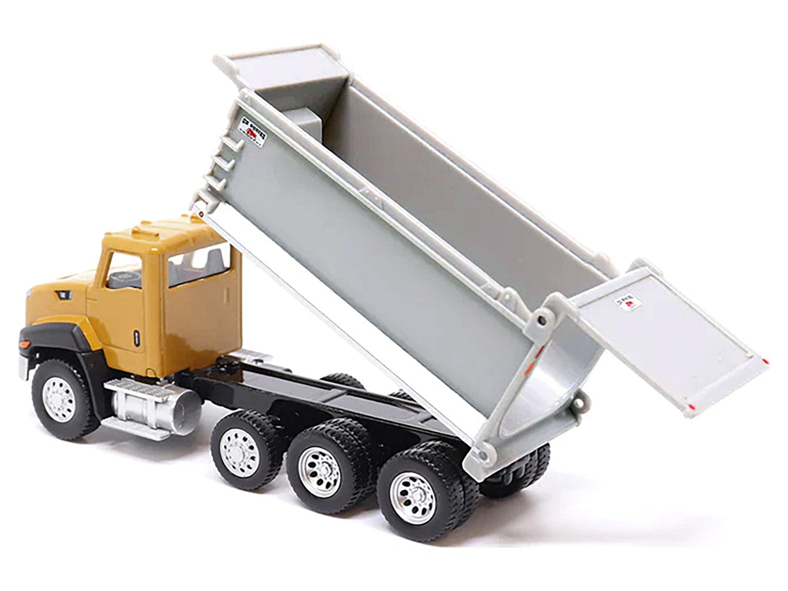 CAT Caterpillar CT660 Dump Truck Yellow and Gray 1/64 Diecast Model by Diecast Masters Diecast Masters