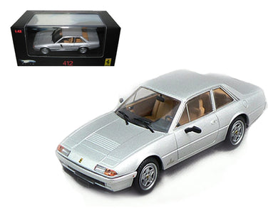 Ferrari 412 Silver Limited Edition Elite 1/43 Diecast Model Car by Hot Wheels Hotwheels