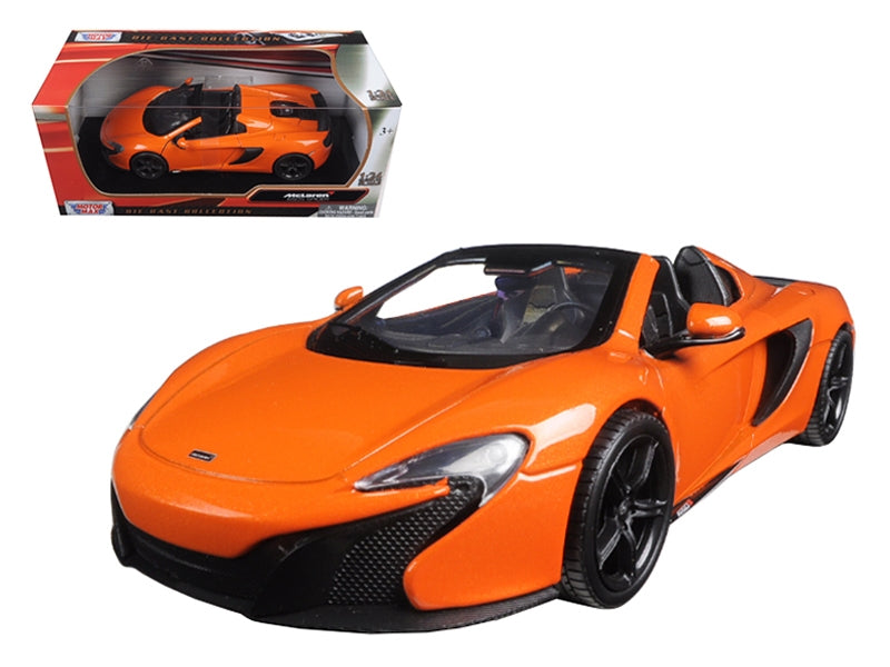 McLaren 650S Spider Orange 1/24 Diecast Model Car by Motormax Motormax