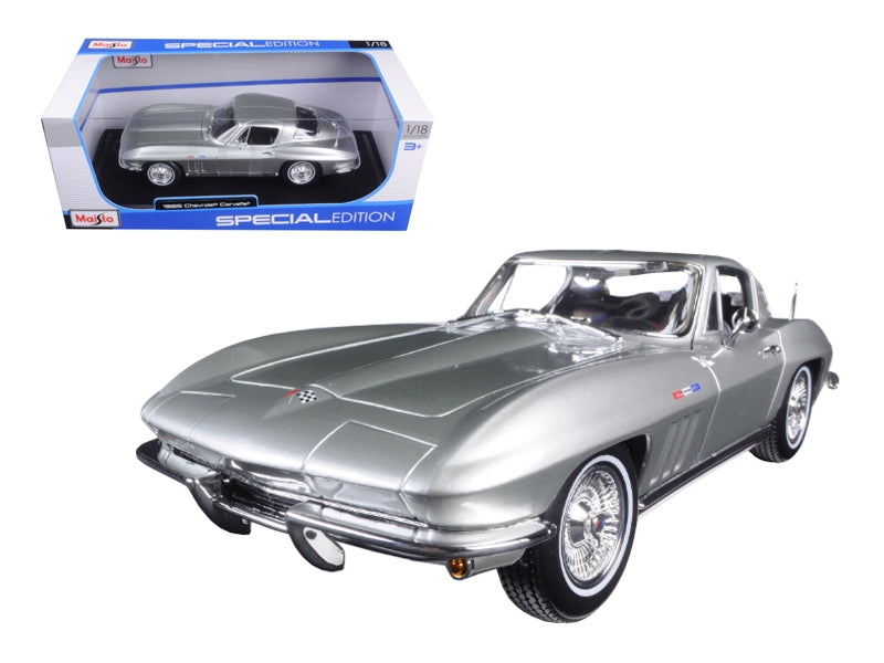 1965 Chevrolet Corvette Silver "Special Edition" 1/18 Diecast Model Car by Maisto Maisto