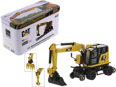 CAT Caterpillar M323F Railroad Wheeled Excavator with 3 Accessories (Safety Yellow Version) 