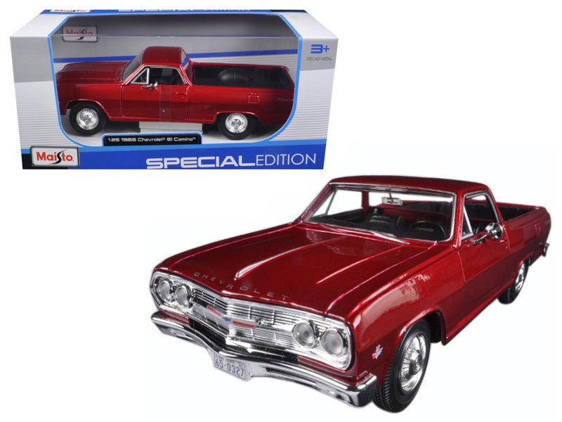 1965 Chevrolet El Camino Metallic Red 1/25 Diecast Model Car by Maisto Maisto