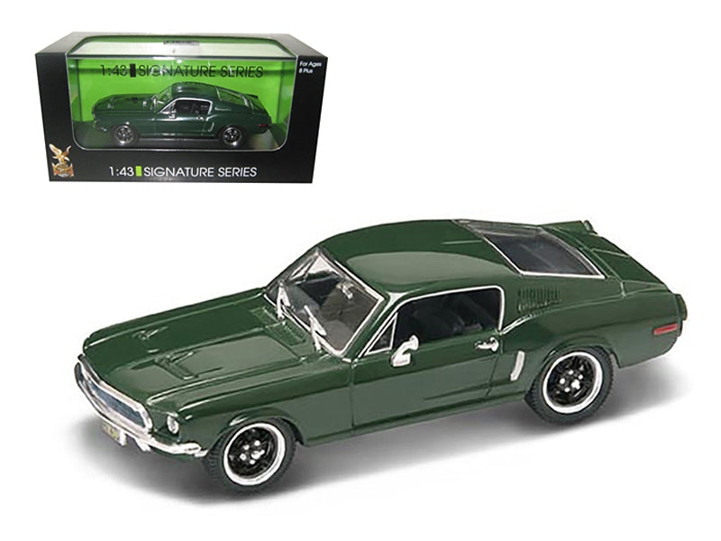 1968 Ford Mustang GT Green 1/43 Diecast Car Model Signature Series by Road Signature Road Signature