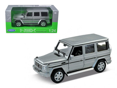 Mercedes Benz G Class Wagon Silver 1/24-1/27 Diecast Model Car by Welly Welly