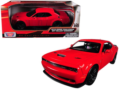 2018 Dodge Challenger SRT Hellcat Widebody Red 1/24 Diecast Model Car by Motormax Motormax