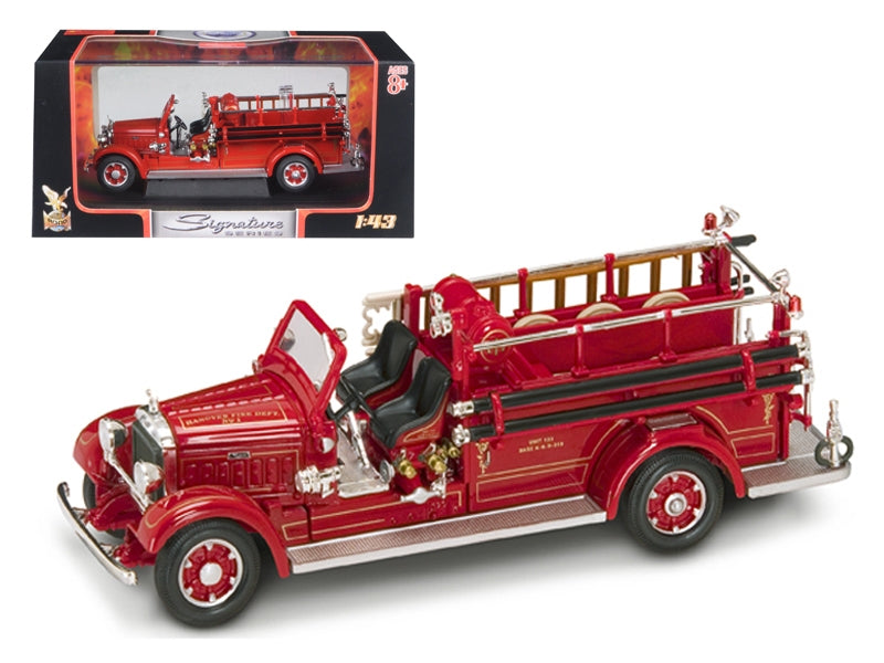 1935 Mack Type 75BX Fire Engine Red 1/43 Diecast Model Car by Road Signature Road Signature