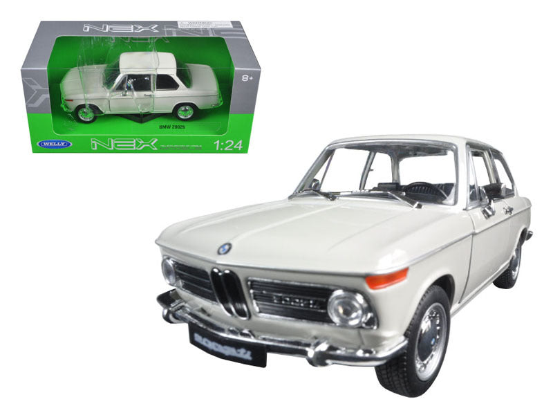 BMW 2002 ti Cream 1/24 Diecast Model Car by Welly Welly